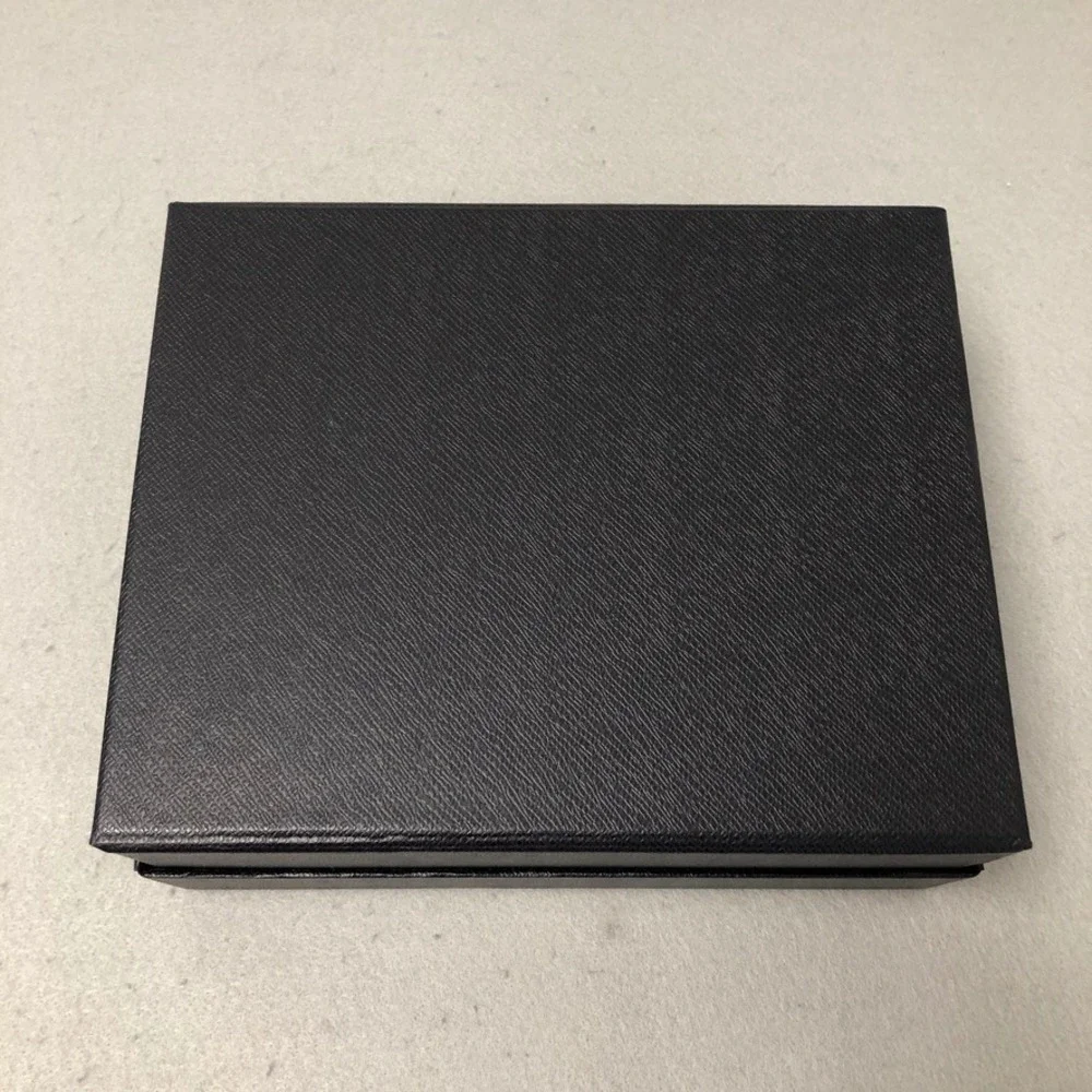 Prada Storage Box and Dust Bag Set Black Saffiano Texture Set 10x8x4